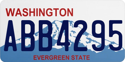 WA license plate ABB4295
