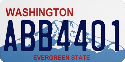 WA license plate ABB4401