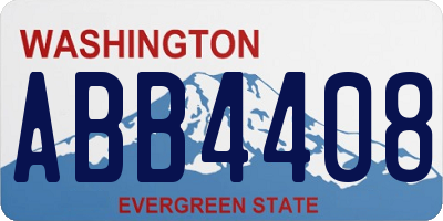 WA license plate ABB4408