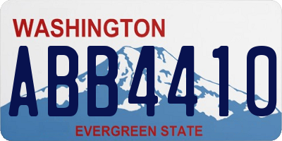 WA license plate ABB4410