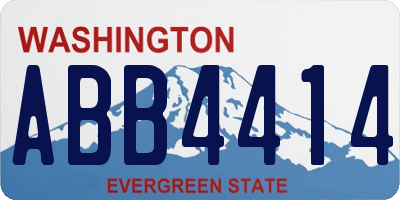 WA license plate ABB4414