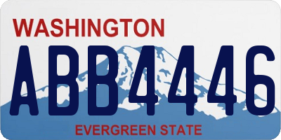 WA license plate ABB4446