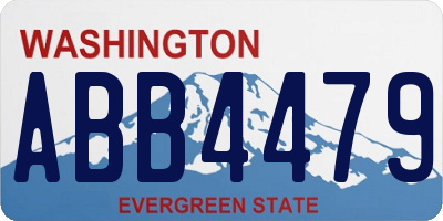 WA license plate ABB4479