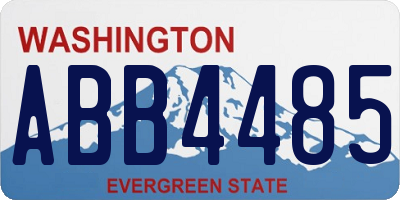 WA license plate ABB4485