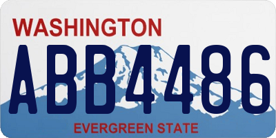 WA license plate ABB4486