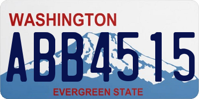 WA license plate ABB4515