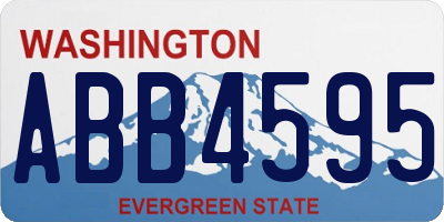 WA license plate ABB4595