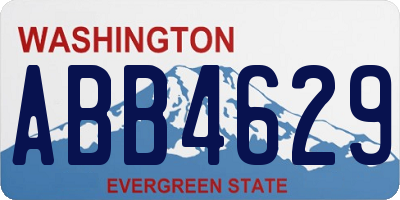 WA license plate ABB4629