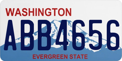 WA license plate ABB4656