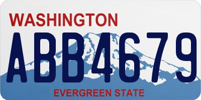 WA license plate ABB4679