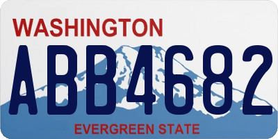 WA license plate ABB4682