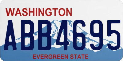 WA license plate ABB4695
