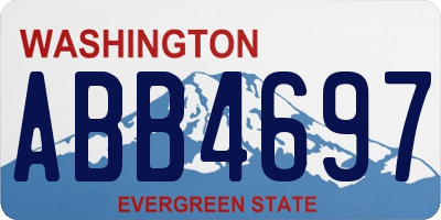 WA license plate ABB4697