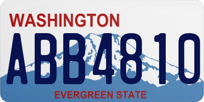 WA license plate ABB4810