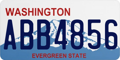 WA license plate ABB4856