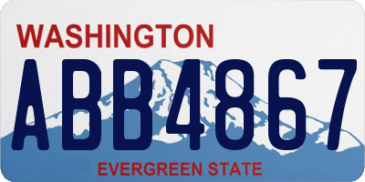 WA license plate ABB4867