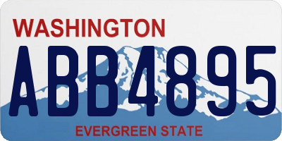 WA license plate ABB4895