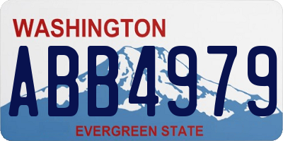 WA license plate ABB4979