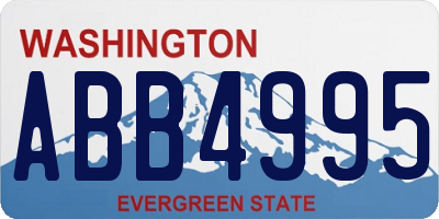WA license plate ABB4995