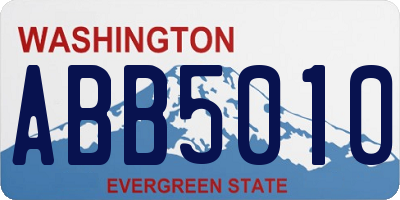 WA license plate ABB5010