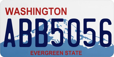 WA license plate ABB5056