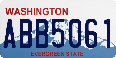 WA license plate ABB5061