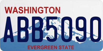 WA license plate ABB5090