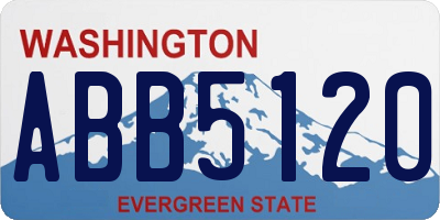 WA license plate ABB5120