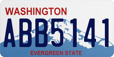 WA license plate ABB5141