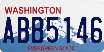 WA license plate ABB5146
