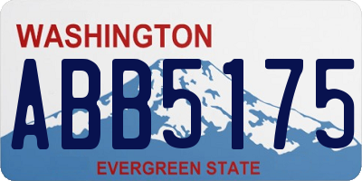 WA license plate ABB5175