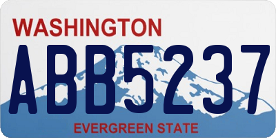 WA license plate ABB5237