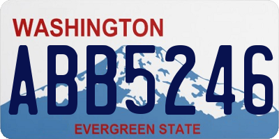 WA license plate ABB5246