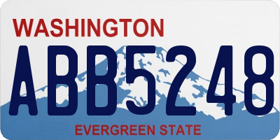 WA license plate ABB5248
