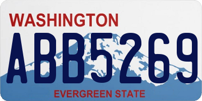 WA license plate ABB5269