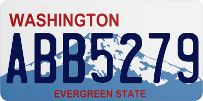 WA license plate ABB5279