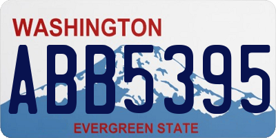 WA license plate ABB5395