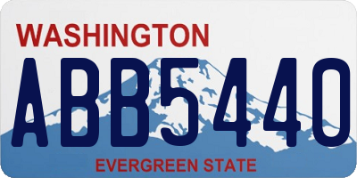 WA license plate ABB5440