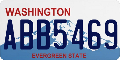 WA license plate ABB5469