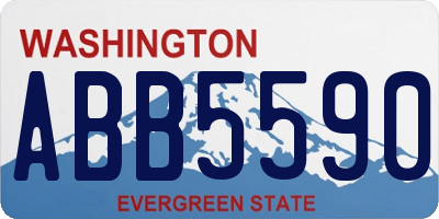 WA license plate ABB5590