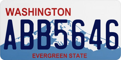 WA license plate ABB5646
