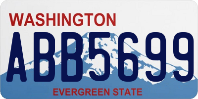 WA license plate ABB5699