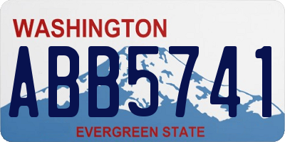 WA license plate ABB5741