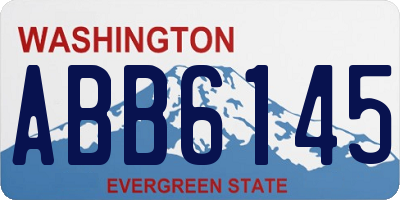 WA license plate ABB6145