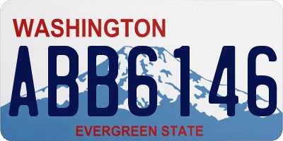 WA license plate ABB6146