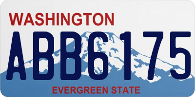 WA license plate ABB6175