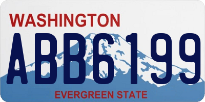 WA license plate ABB6199