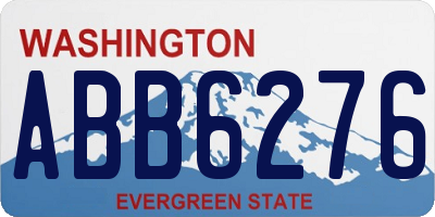 WA license plate ABB6276