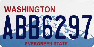 WA license plate ABB6297