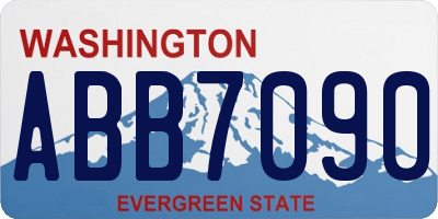 WA license plate ABB7090